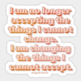 Angela Davis Quote Sticker